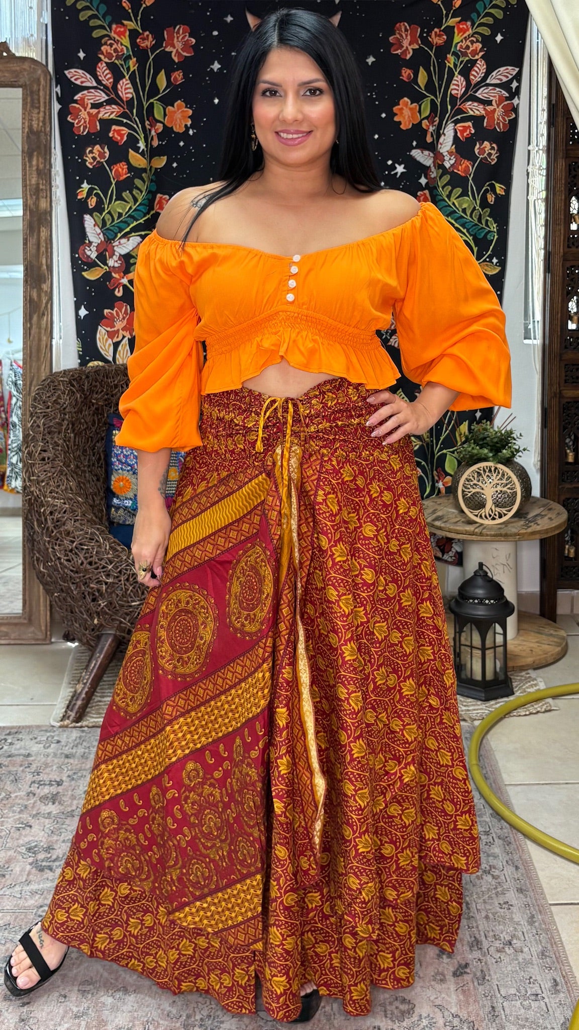 Kalinda Dress/Skirt-Burnt Orange