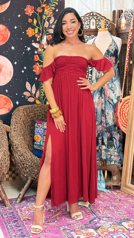 Lyanna Dress-Wine