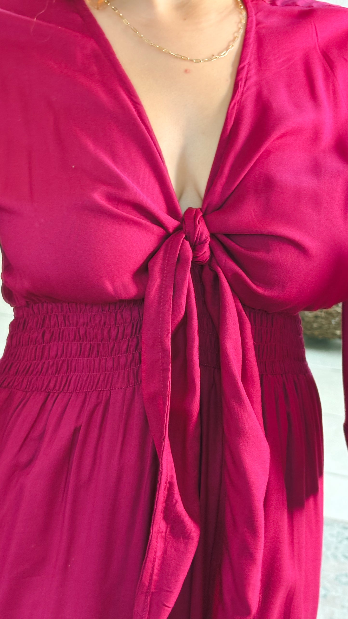 Nomad Maxi  Dress-Magenta