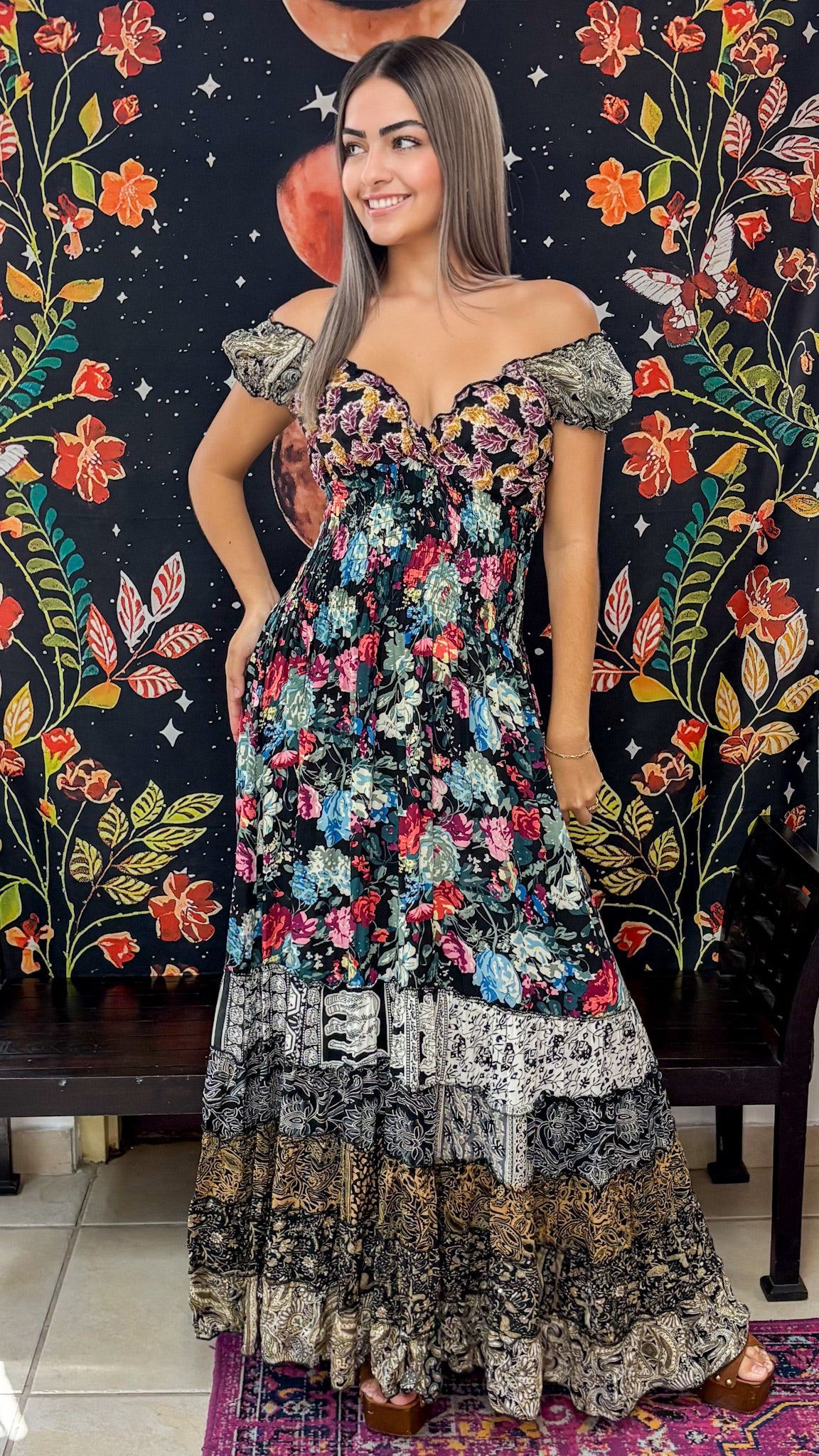 Peasant Patchwork Dress