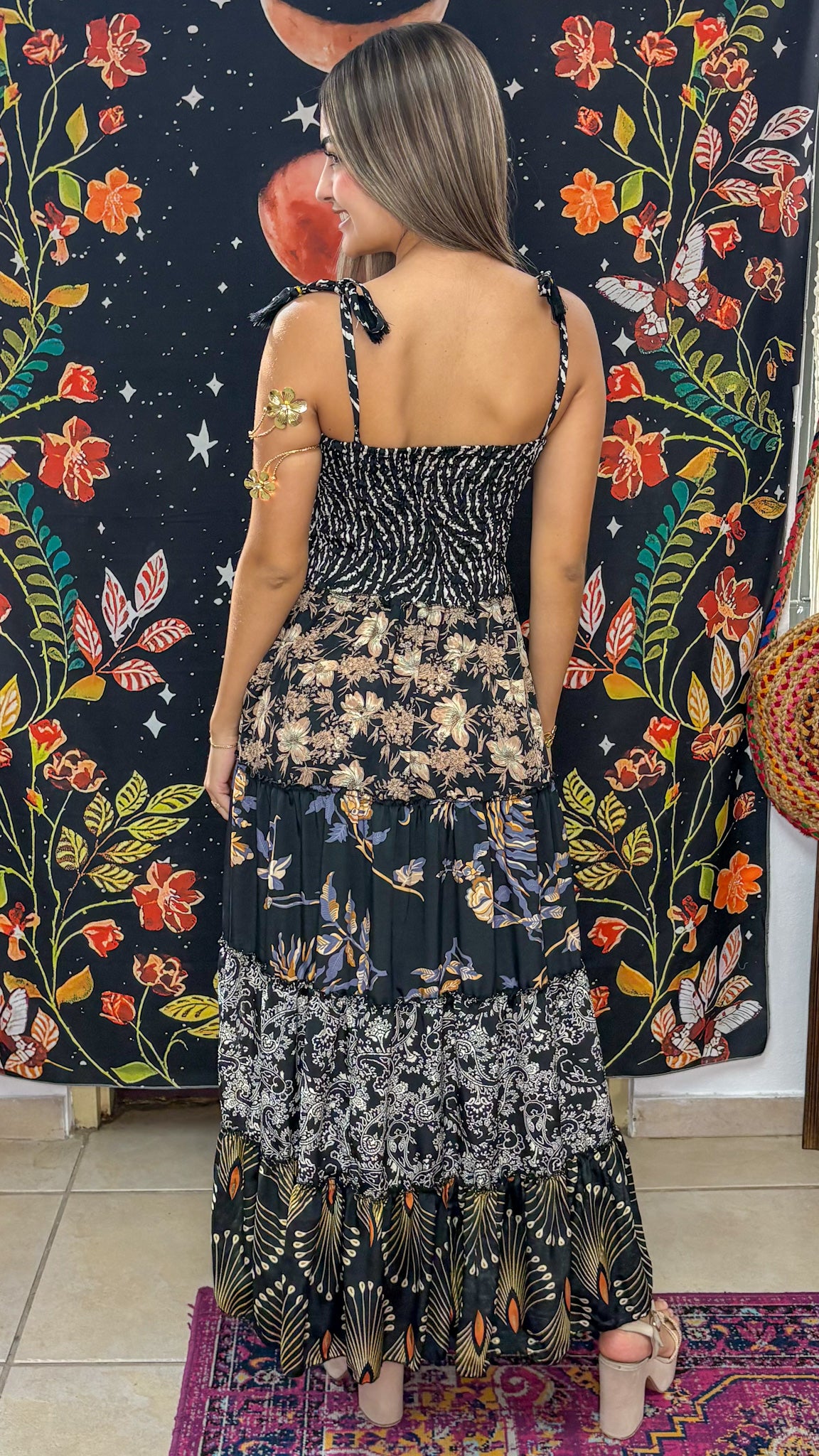 Bella Patchwork Maxi Dress