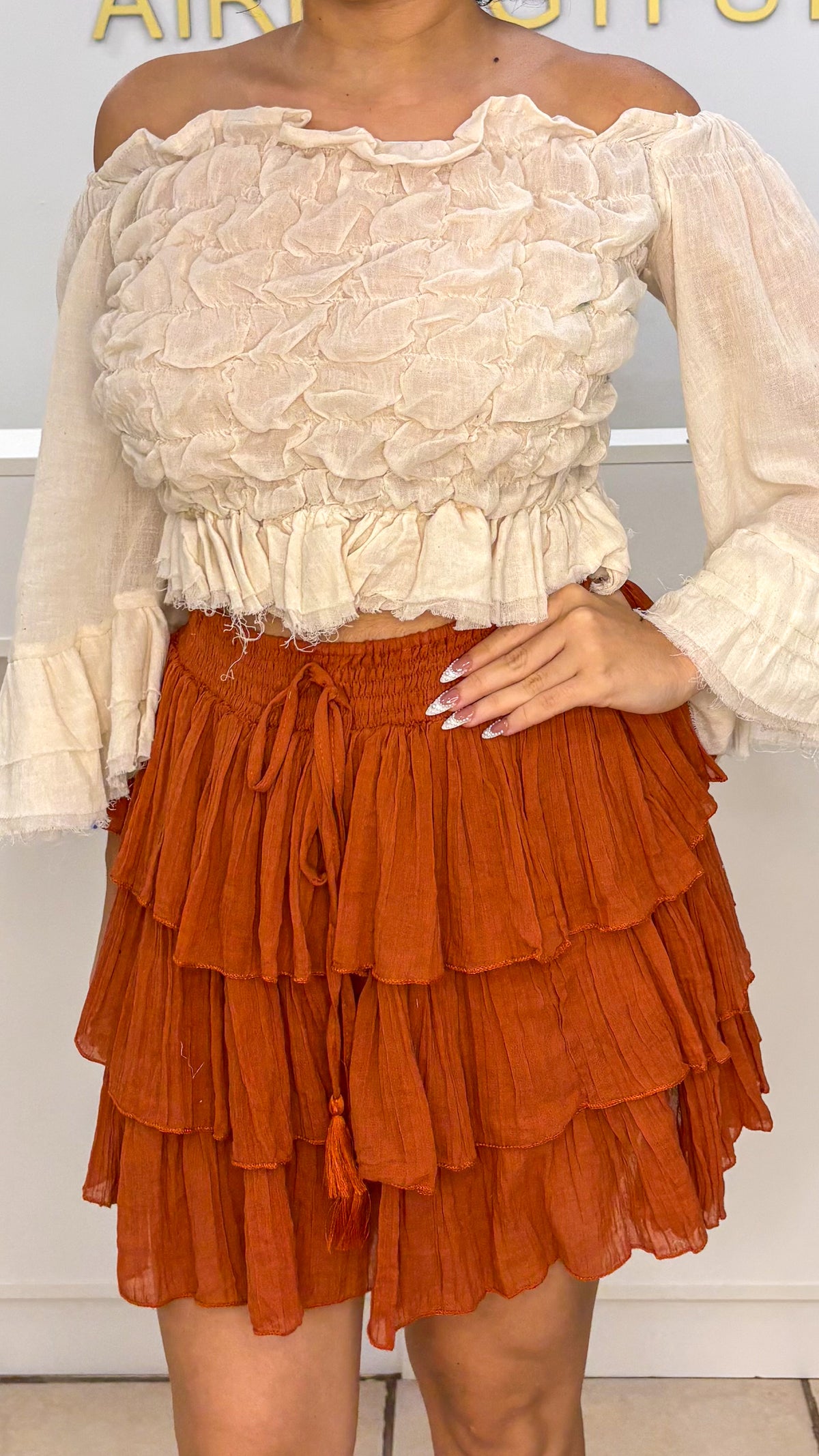 Julia Skirt- Terracota