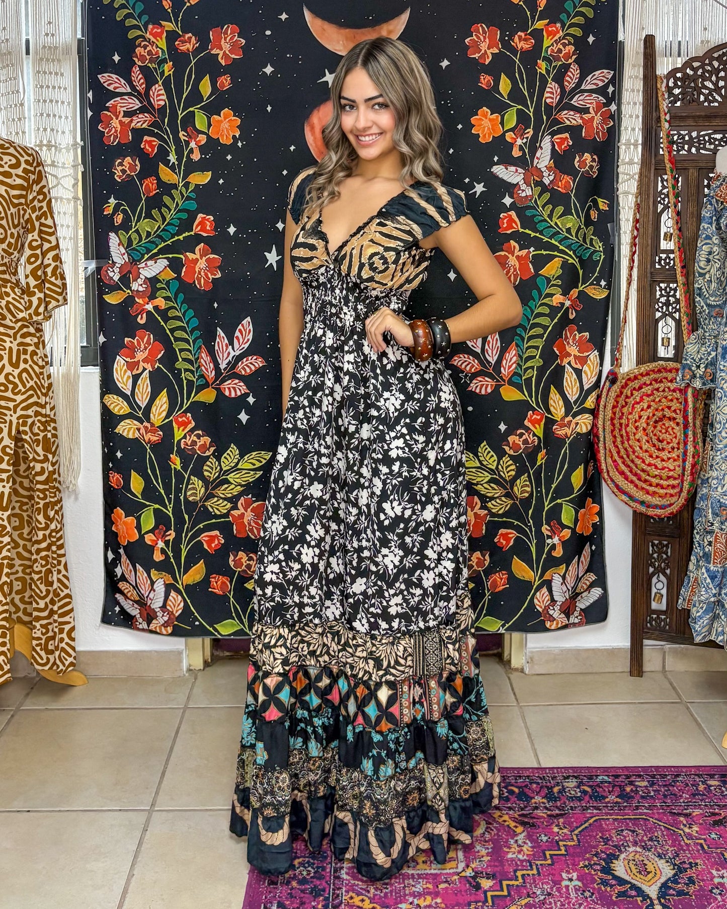 Peasant Patchwork Dress