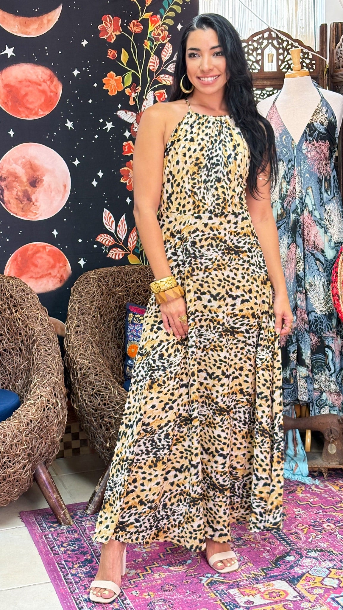 Maya Dress-Animal Print