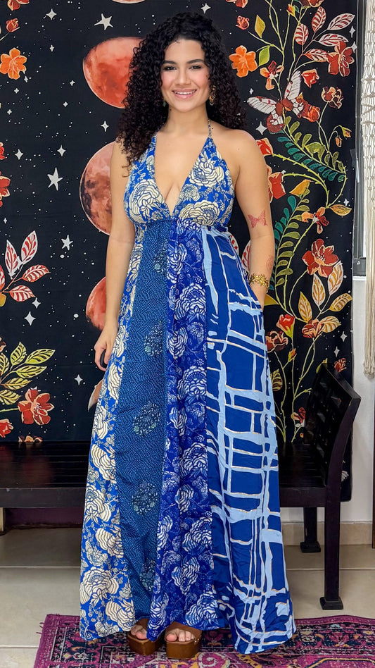 Boho Back Patchwork Dress