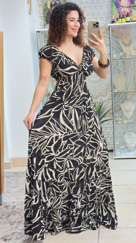 Peasant Viscose Dress