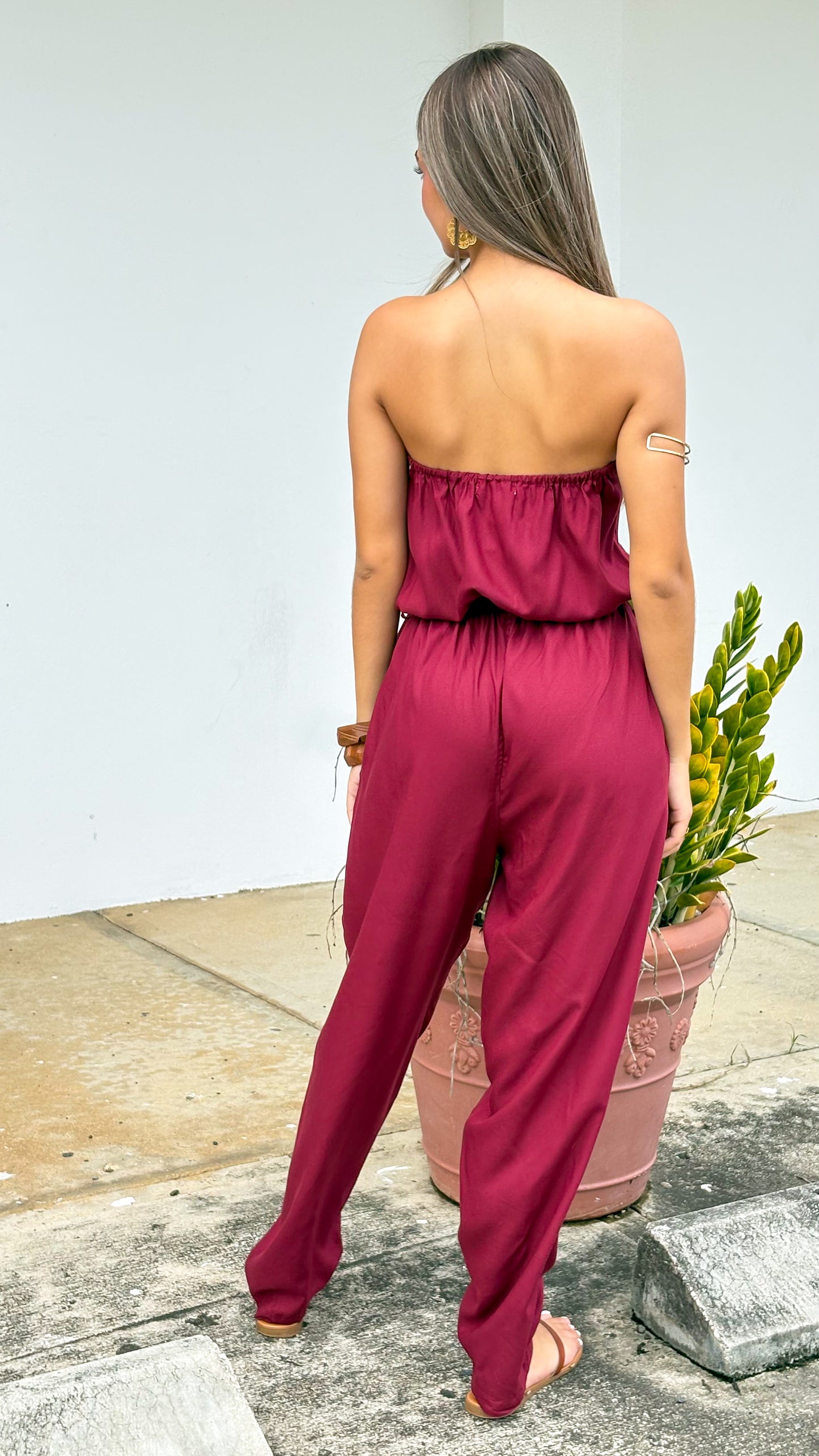 Joly Jumpsuit-Wine