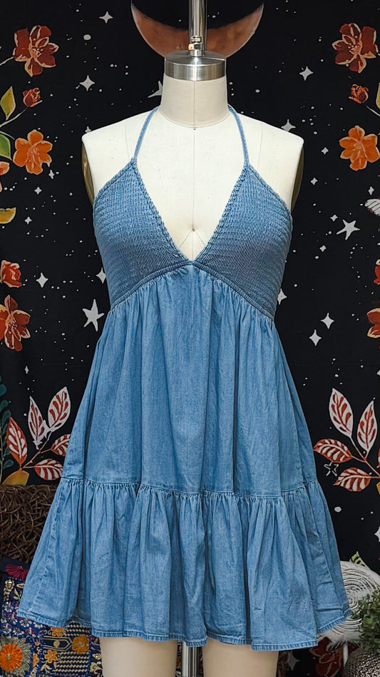 Moana Short Dress-Jean