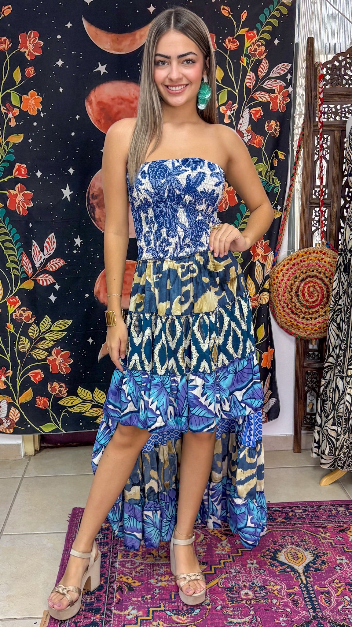 Akila Patchwork Dress