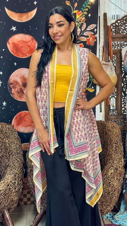 Boho Open Kimono Vest