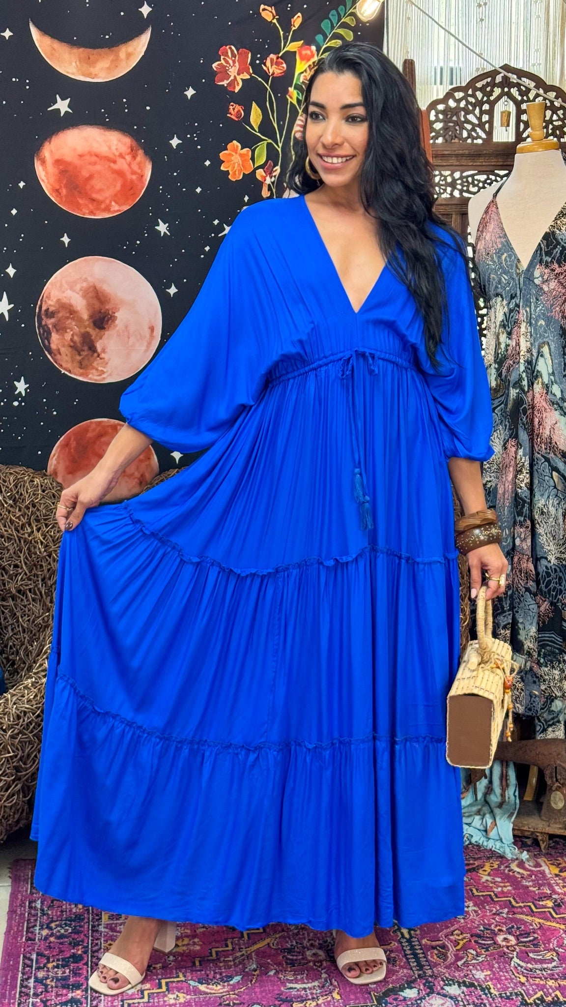 Nelly Maxi Dress-Royal