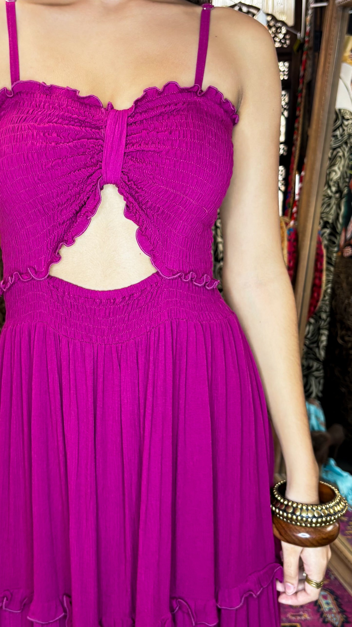 Taro Maxi Dress-Pink