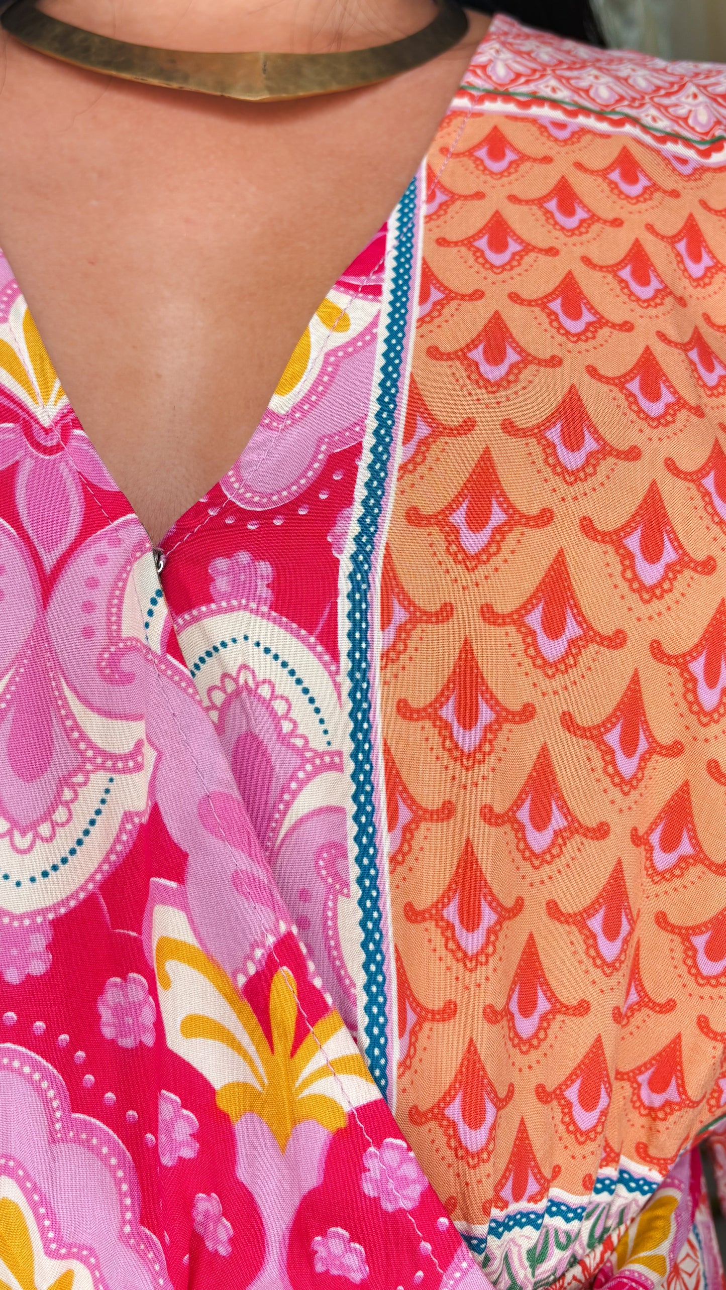 Delilah Maxi Dress-Fuchsia Pink