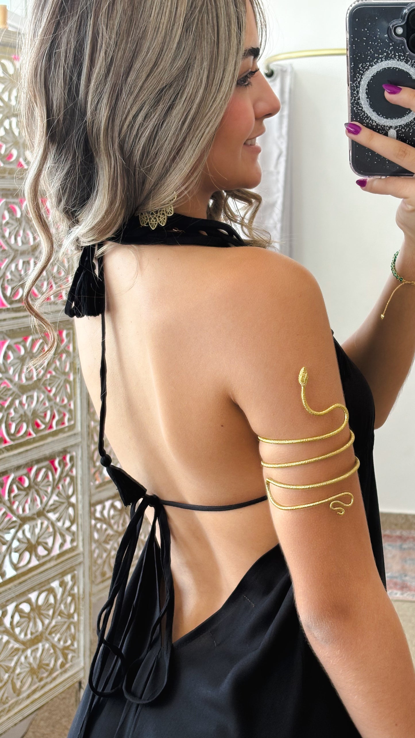 Bohemian Dress-Black