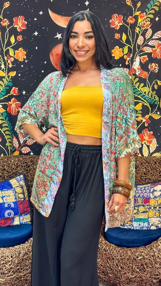 Boho Short Kimono