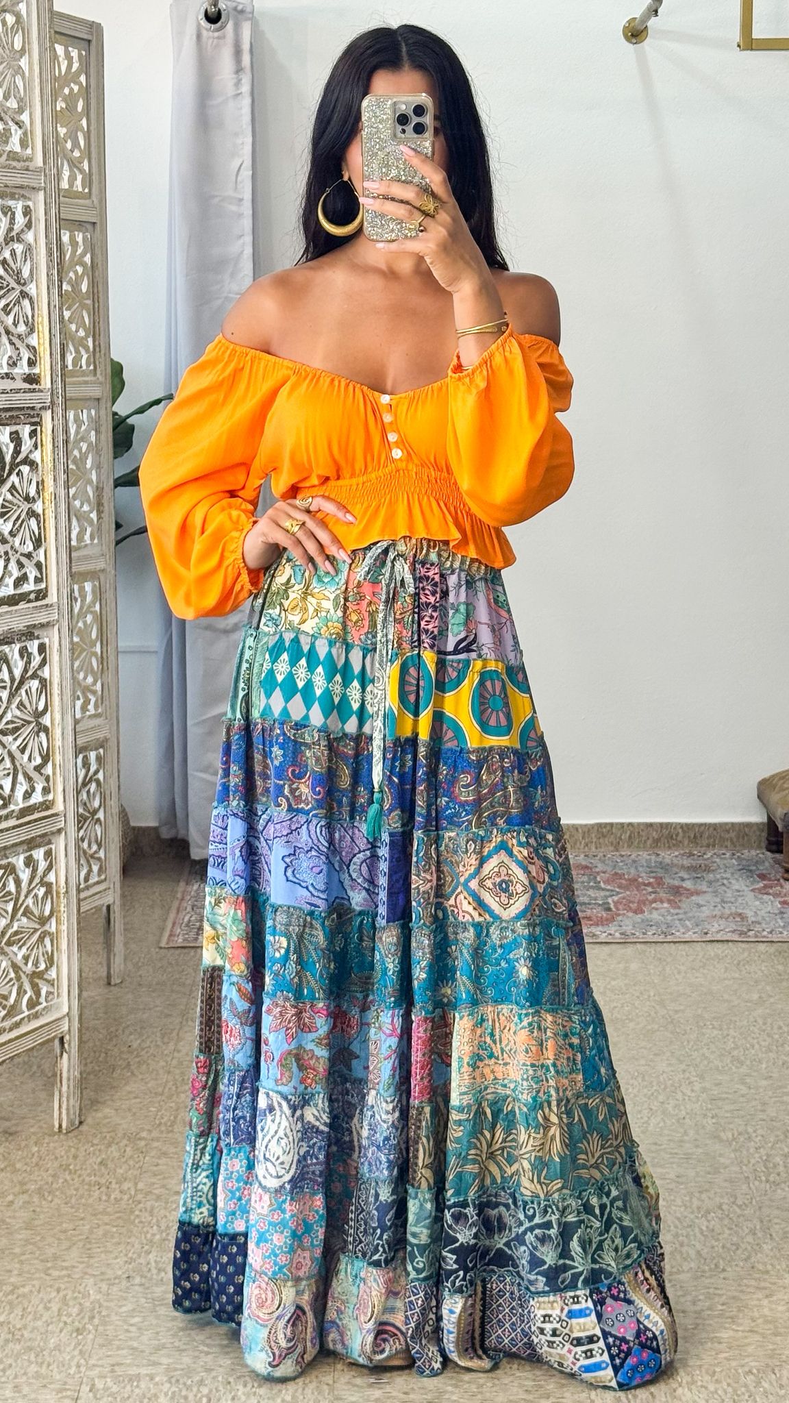 Patchwork Hippie Skirt