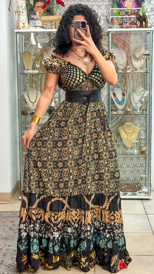 Peasant Patchwork Dress