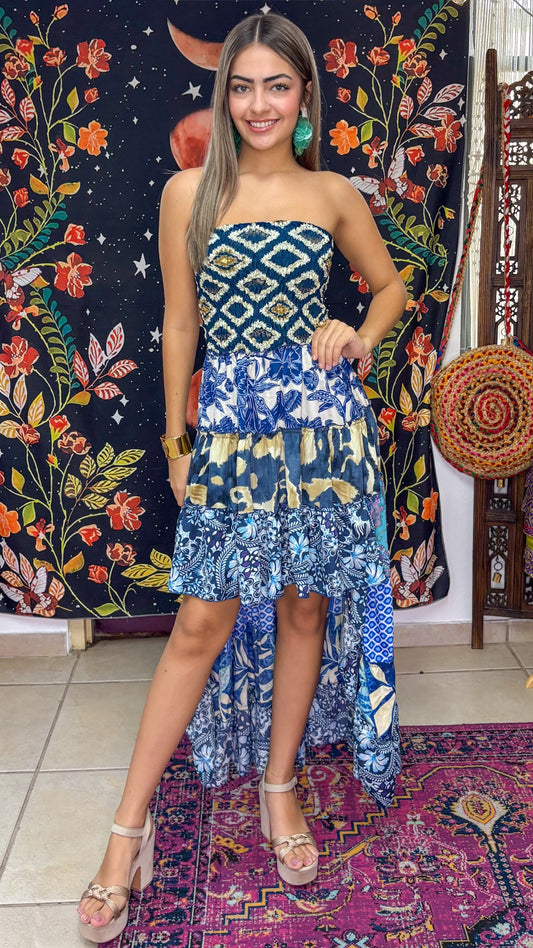 Akila Patchwork Dress