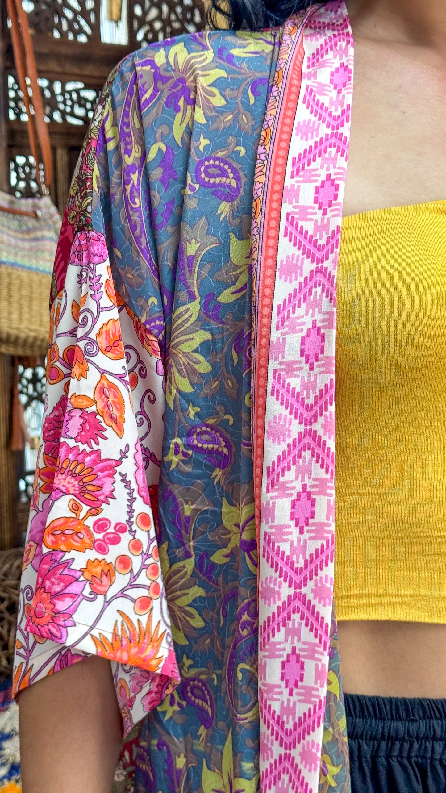Boho Short Kimono