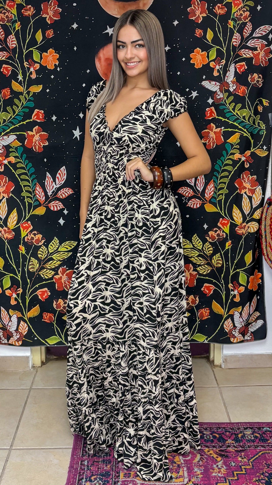 Peasant Maxi Dress