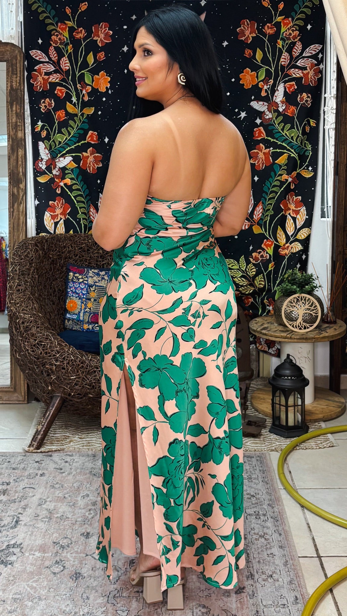 Florencia Maxi Dress-Green