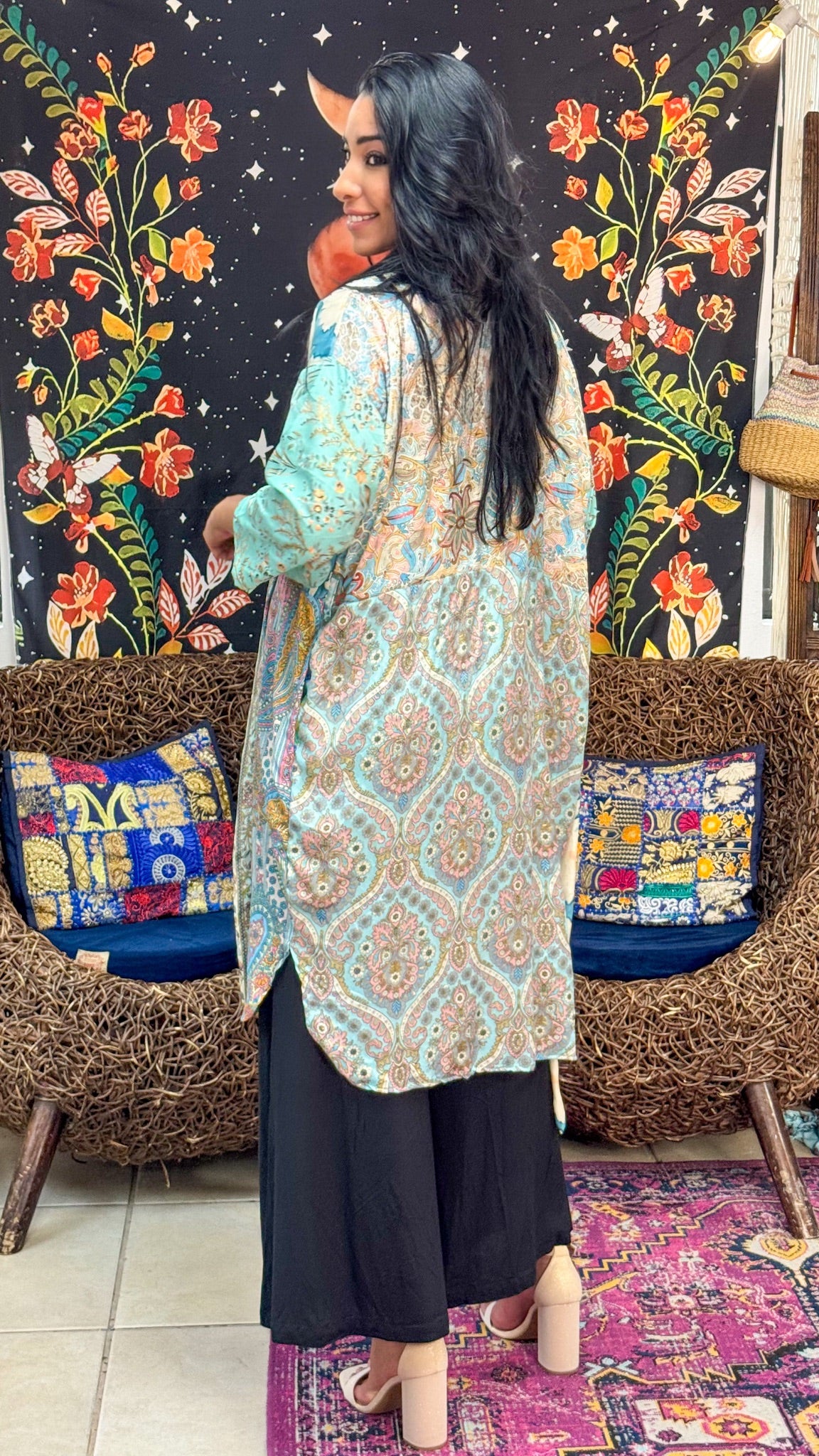 Boho Midi Kimono