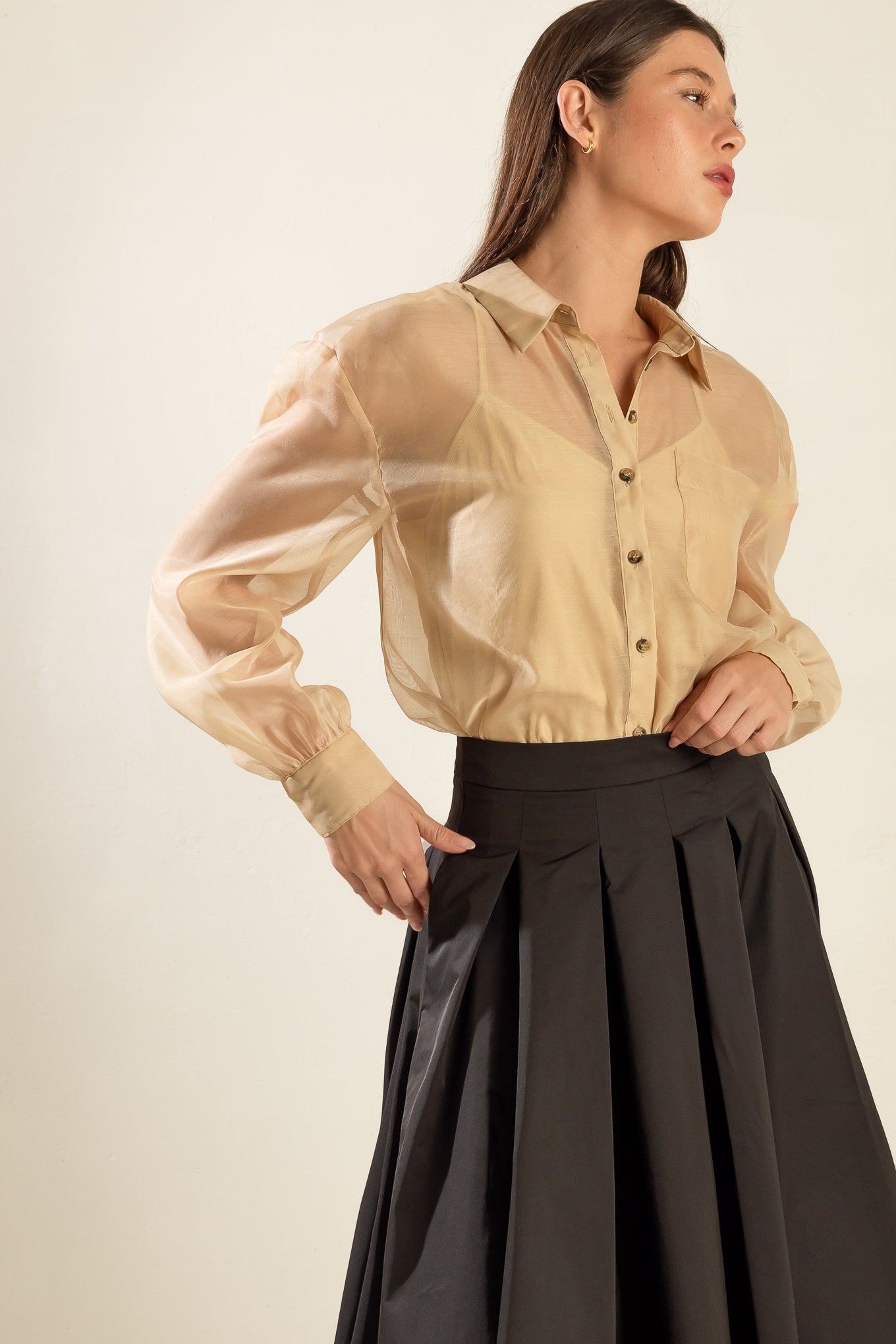 DANCE WITH DESTINY WOVEN MIDI SKIRT