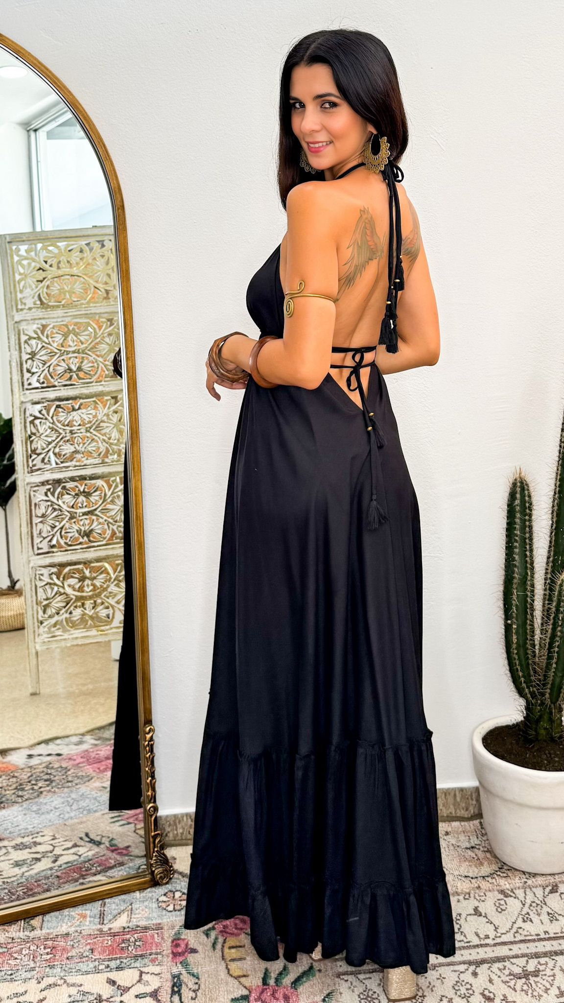 Bohemian Halter Maxi Dress