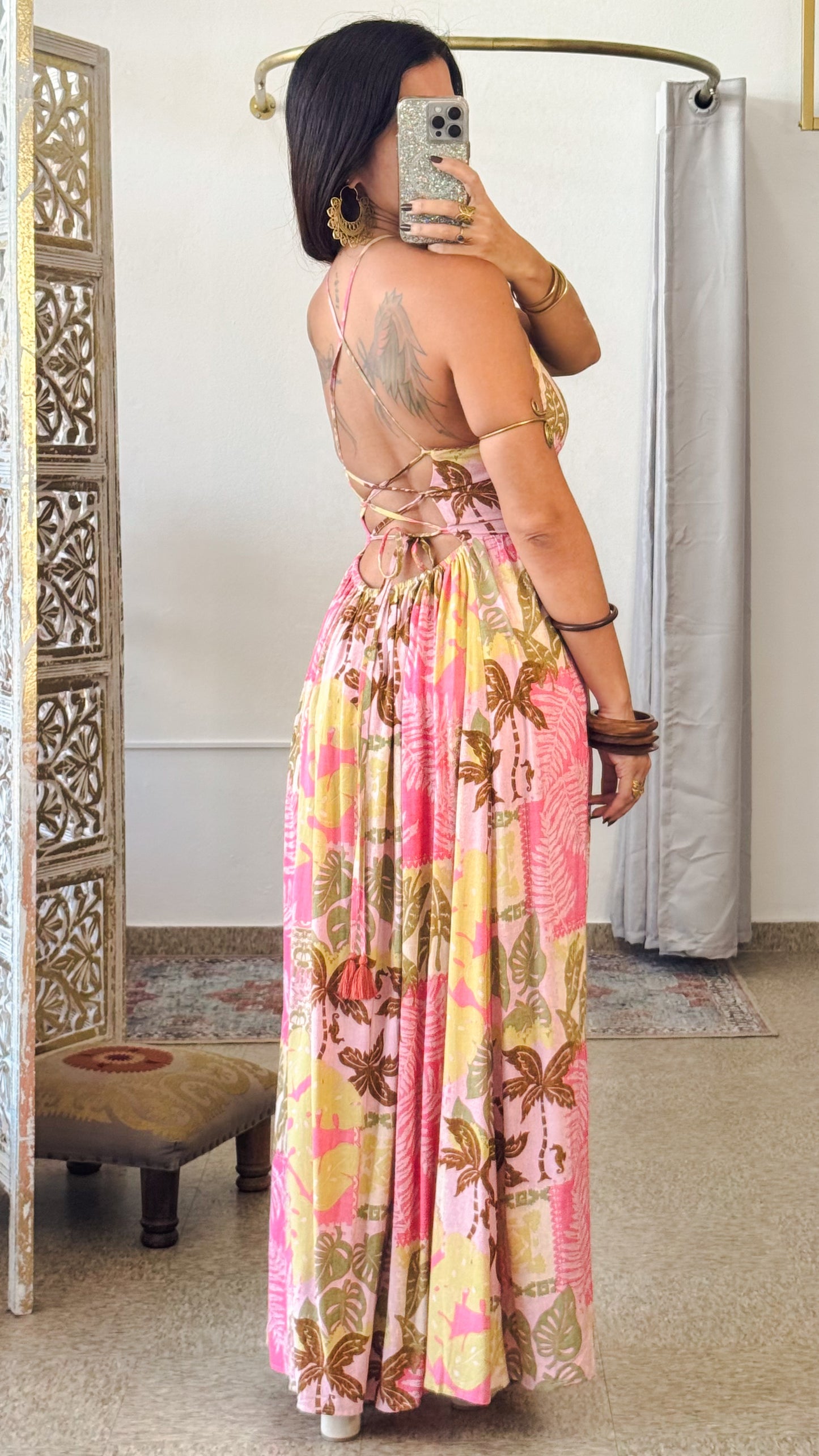 Ellie Maxi Dress-Pink