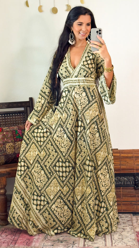 Indigo Dress- Olive