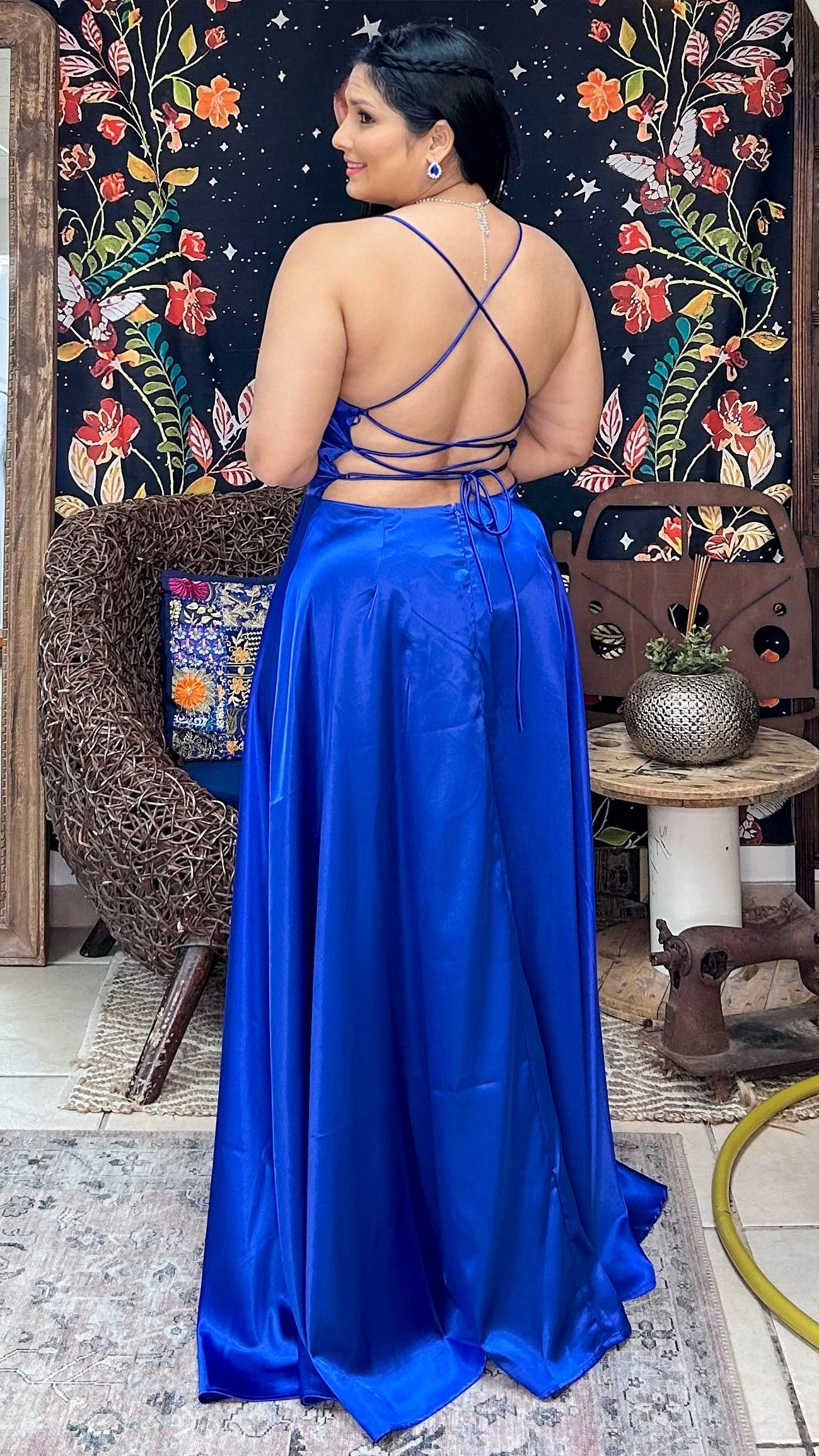 Elinor Maxi Dress-Blue