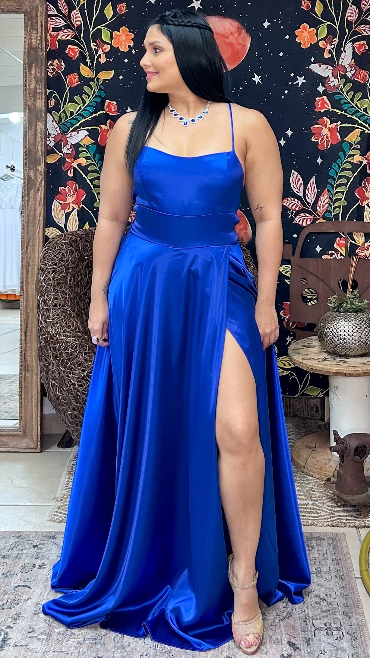 Elinor Maxi Dress-Blue