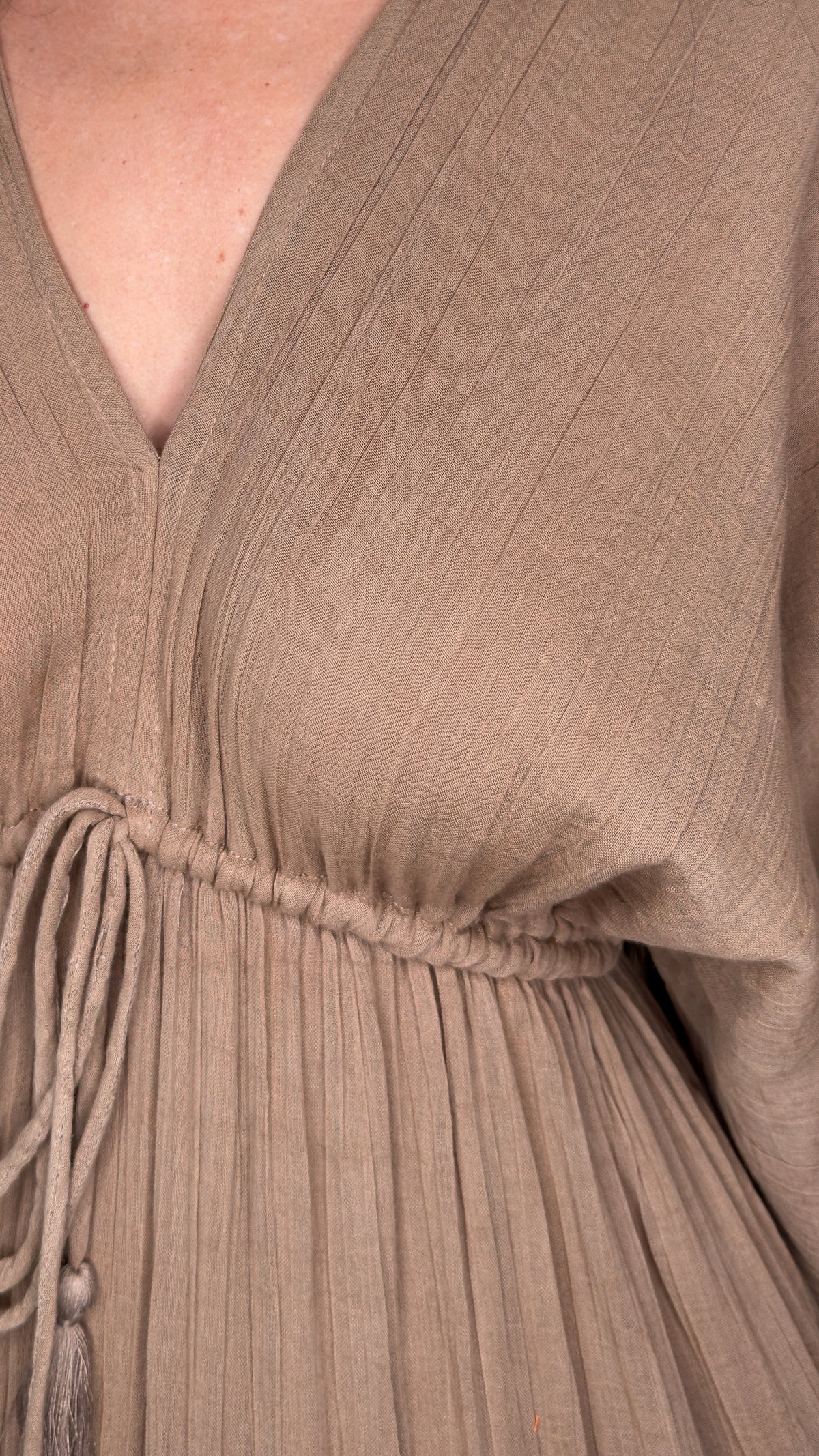 Nelly Cotton Dress- Moca