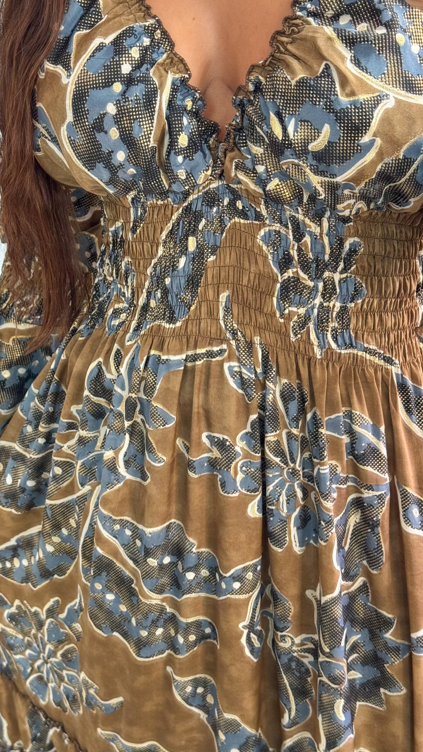 Lilith Maxi Dress- Brown