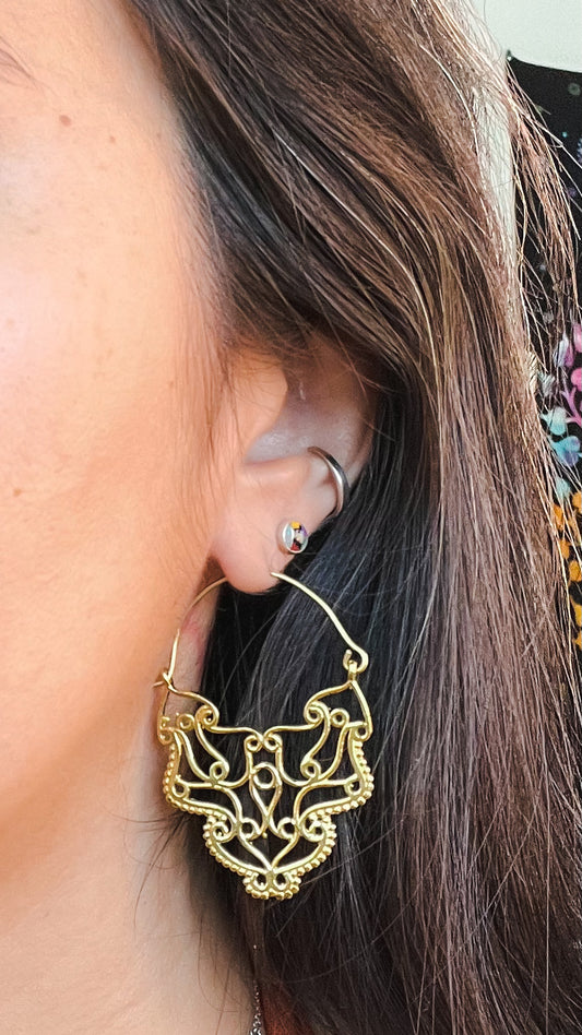 Indie Brass Earrings