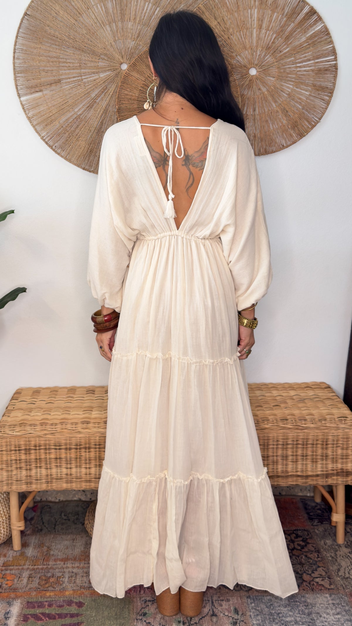 Nelly Cotton Dress- Off White