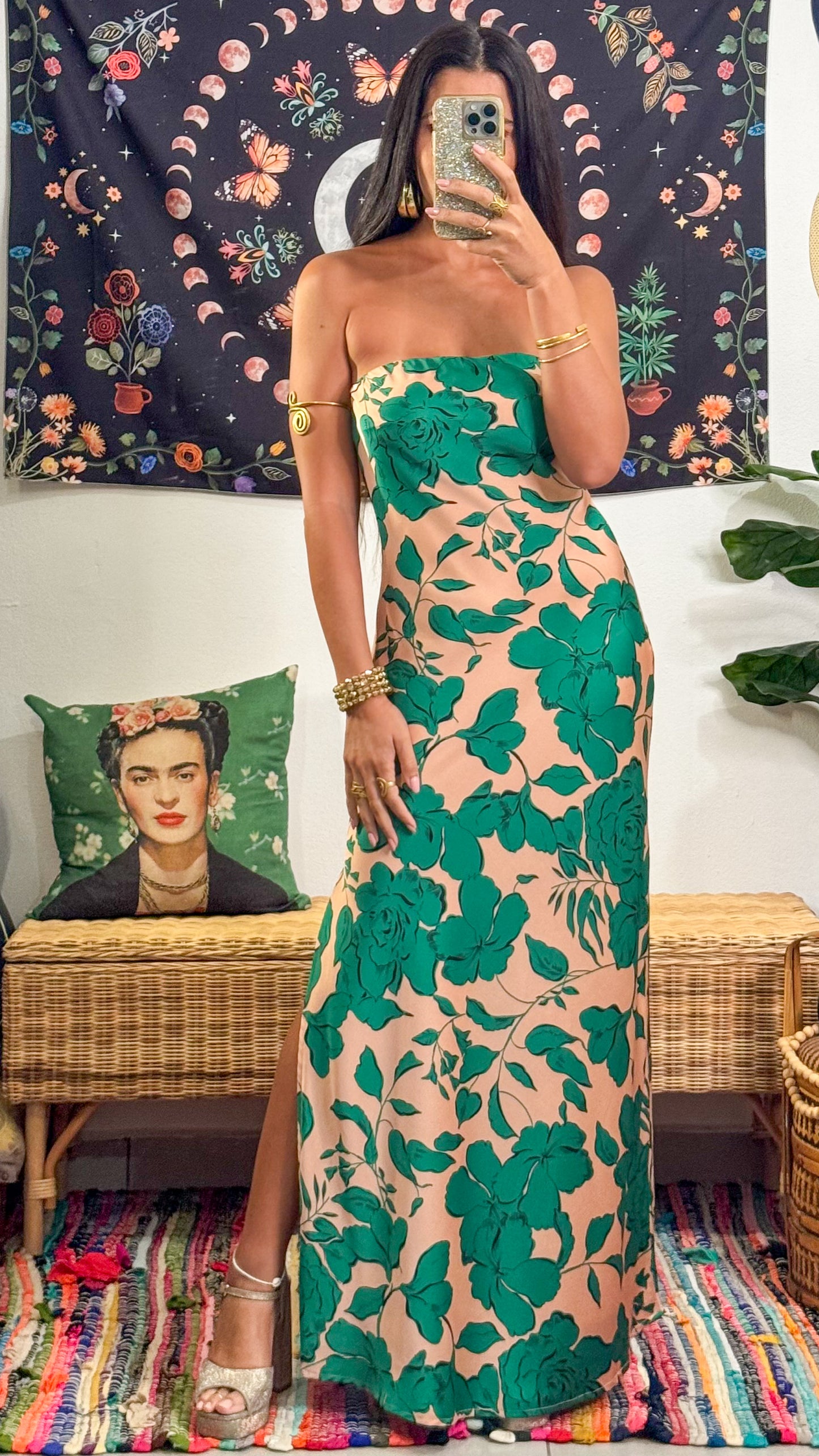 Florencia Maxi Dress-Green
