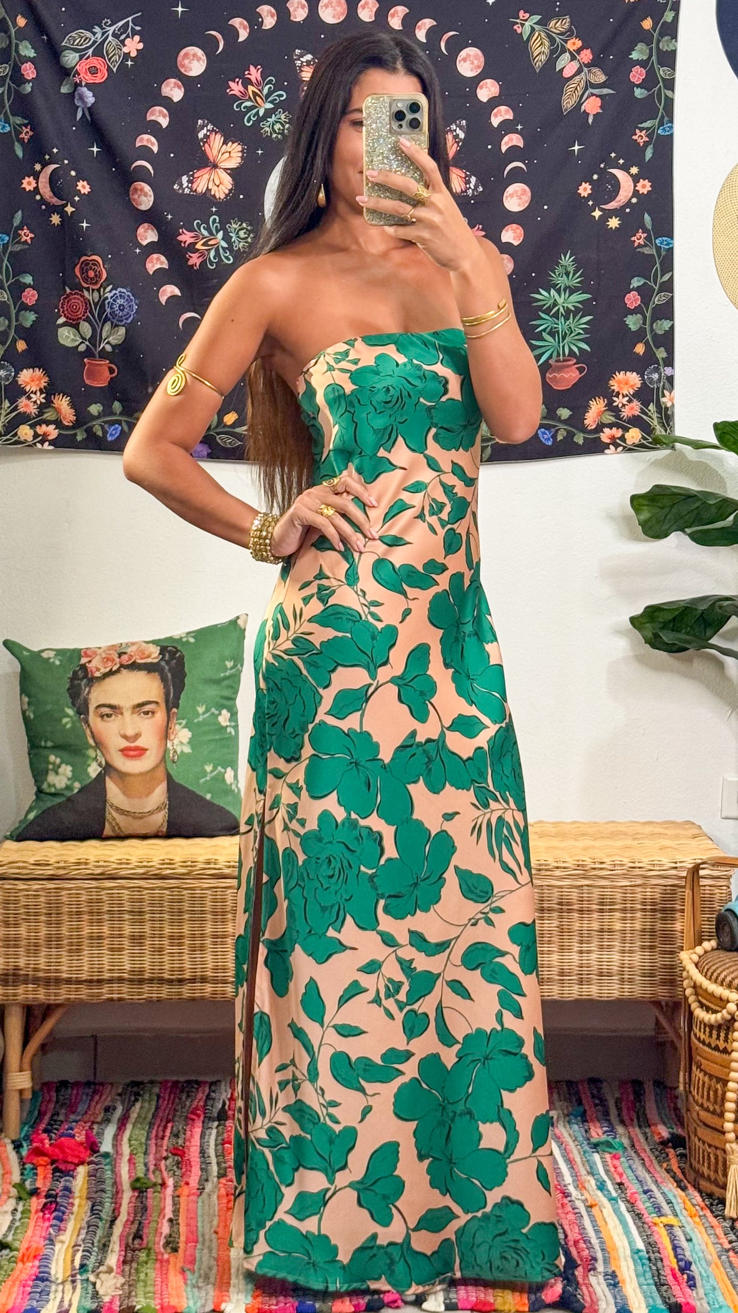 Florencia Maxi Dress-Green