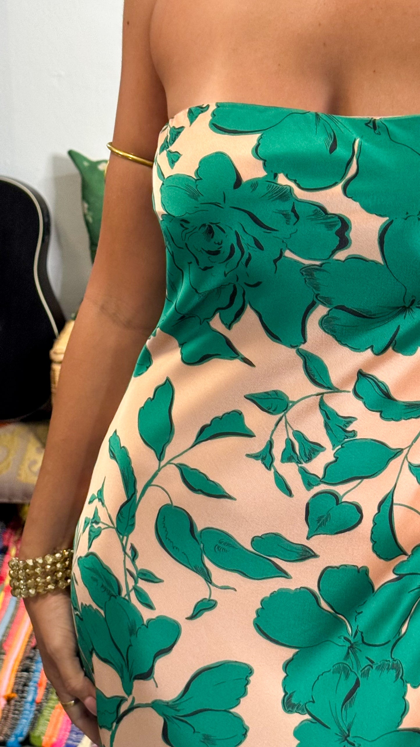 Florencia Maxi Dress-Green