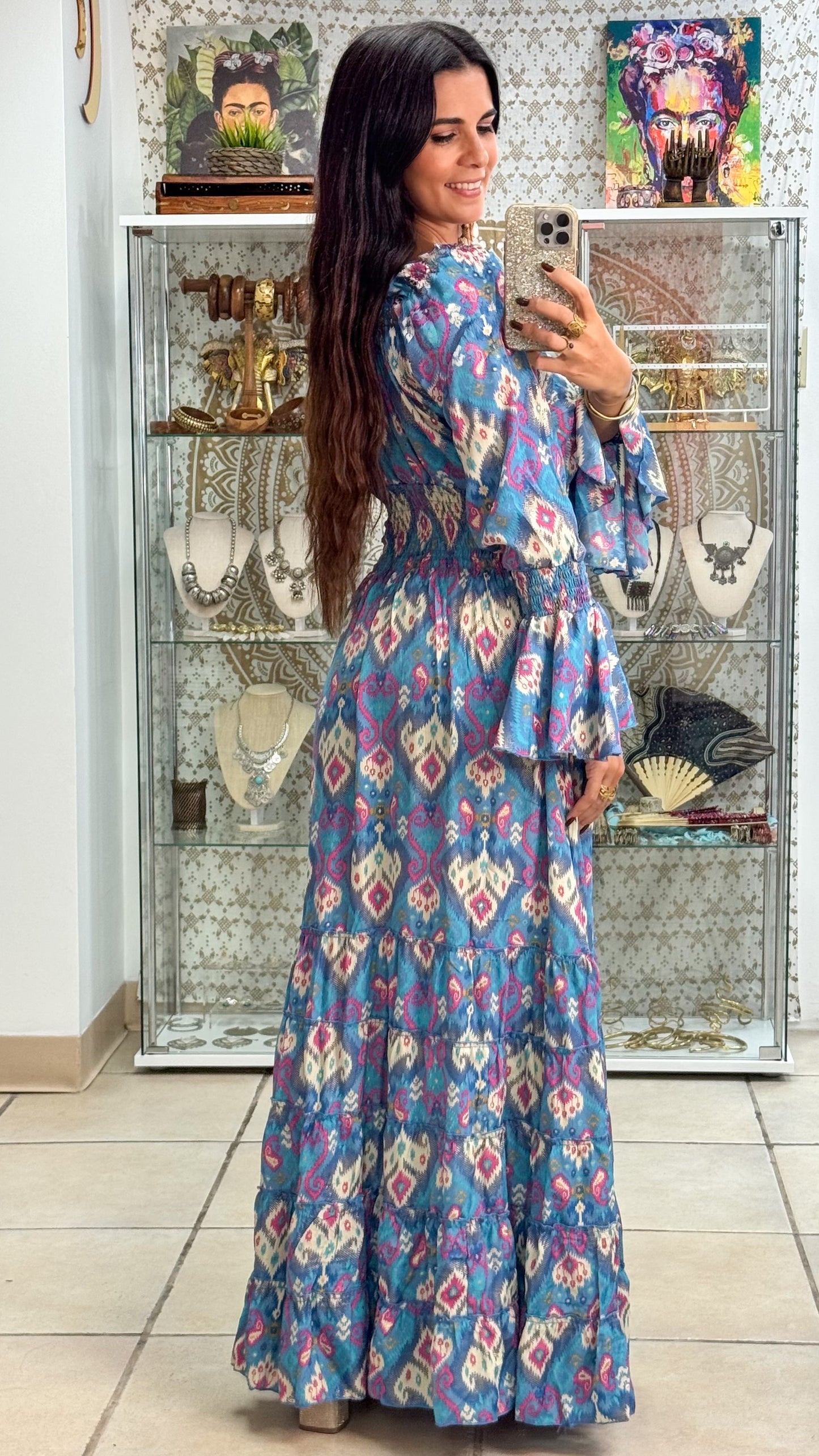 Lilith Maxi Dress- Blue