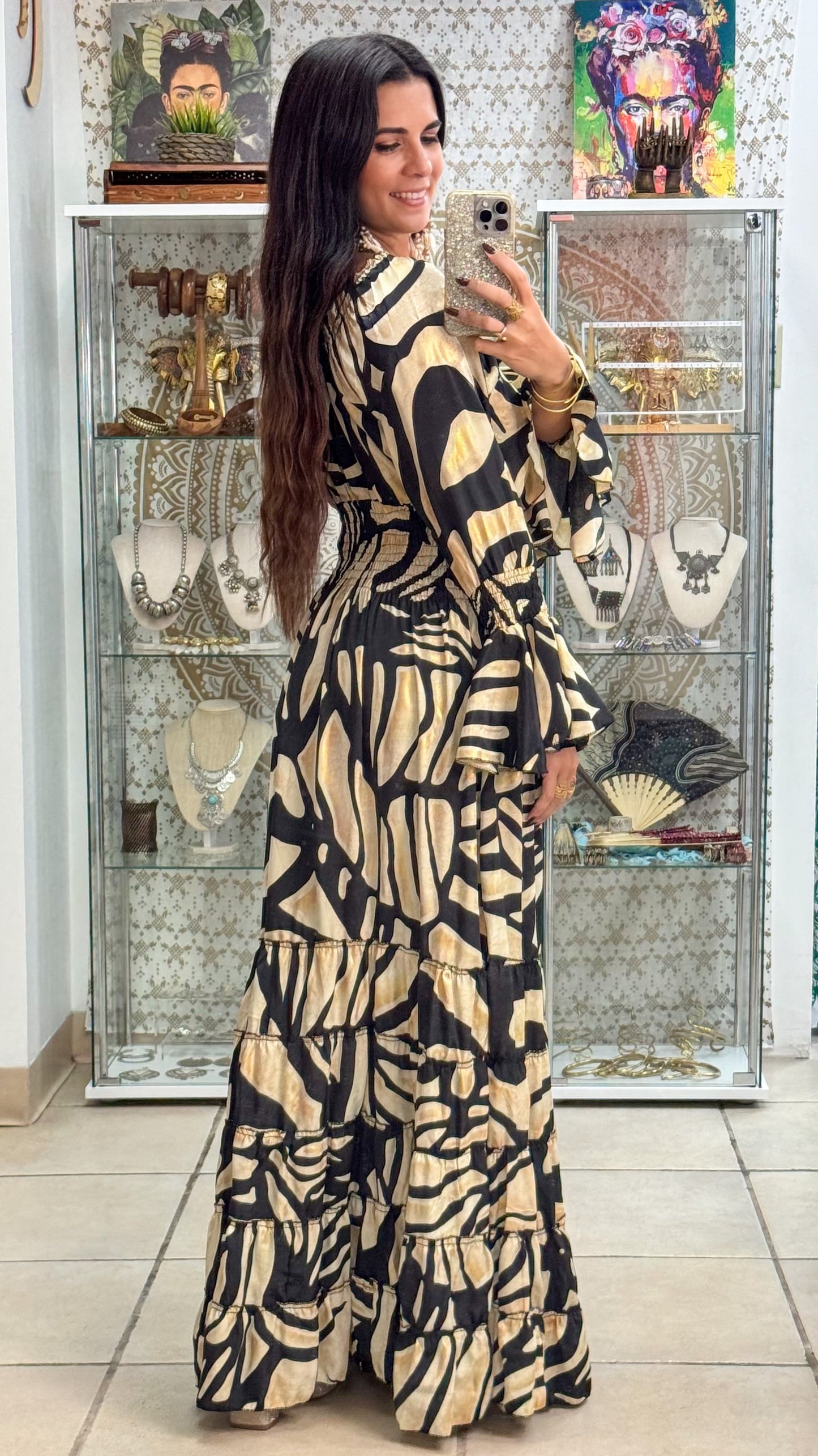 Lilith Maxi Dress- Black