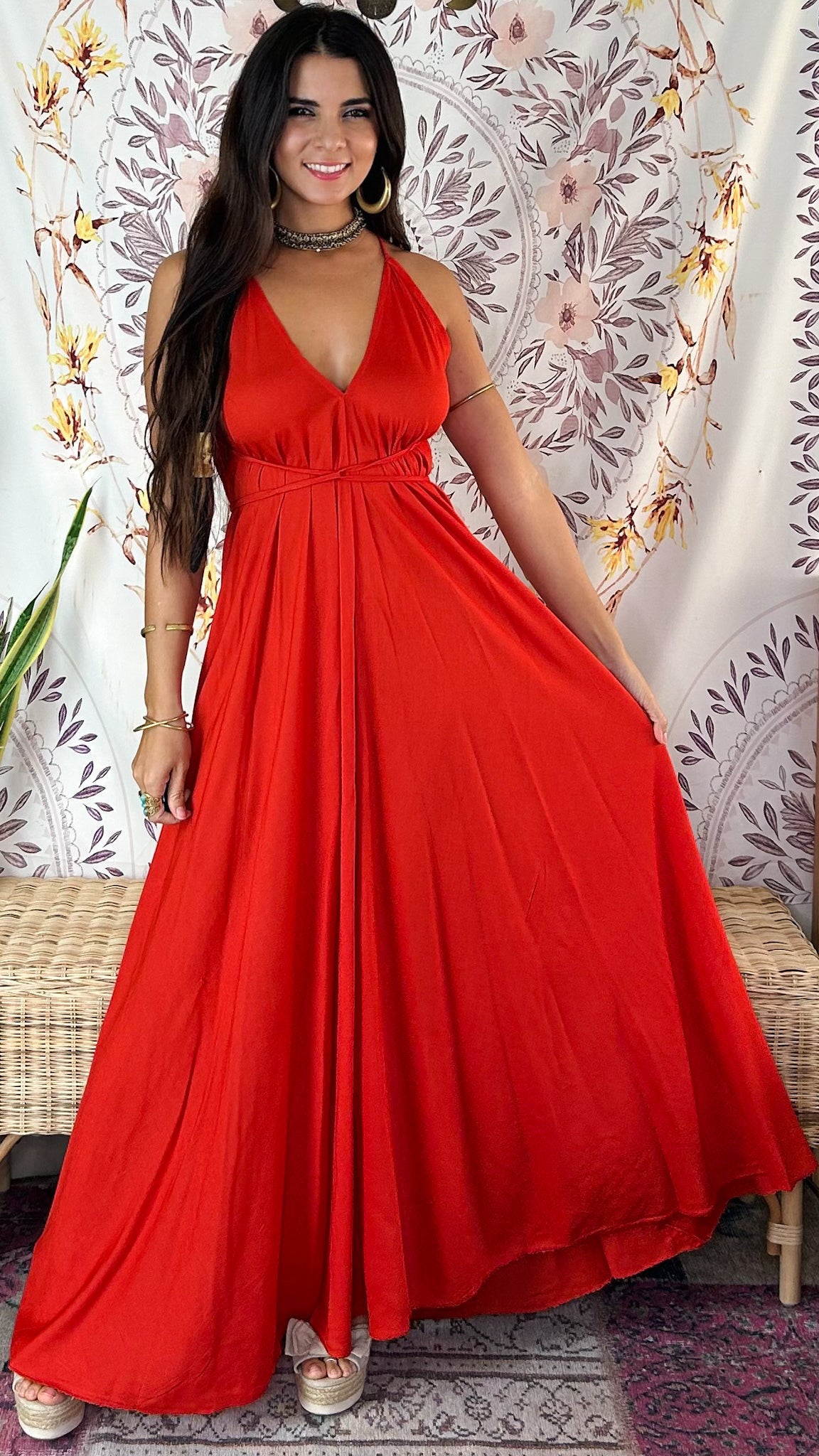 Infinity Maxi Dress- Red