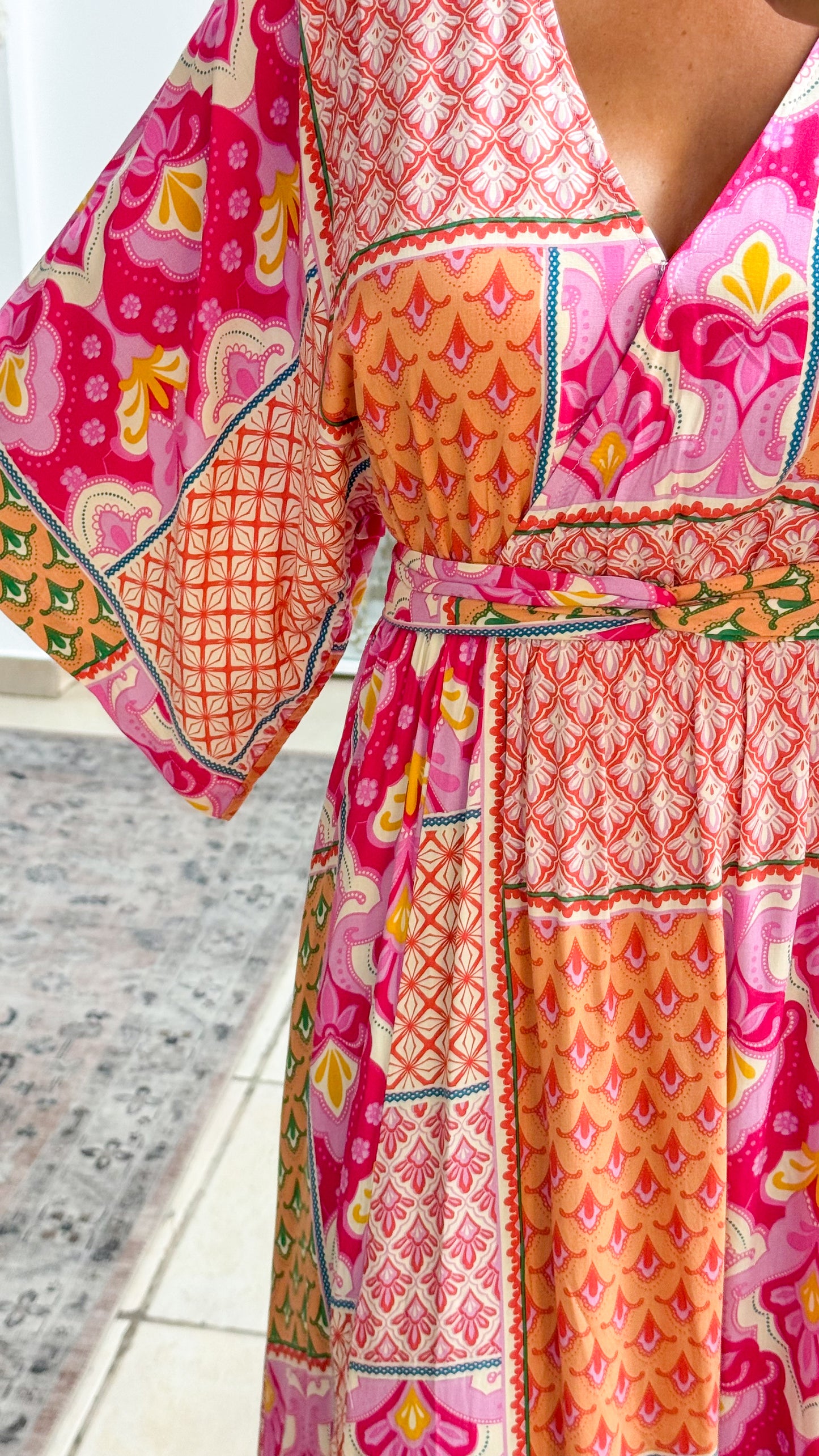 Delilah Maxi Dress- Pink