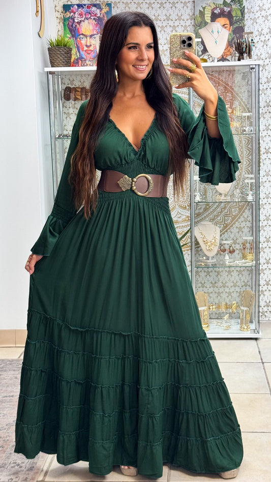 Lilith Maxi Dress- Green