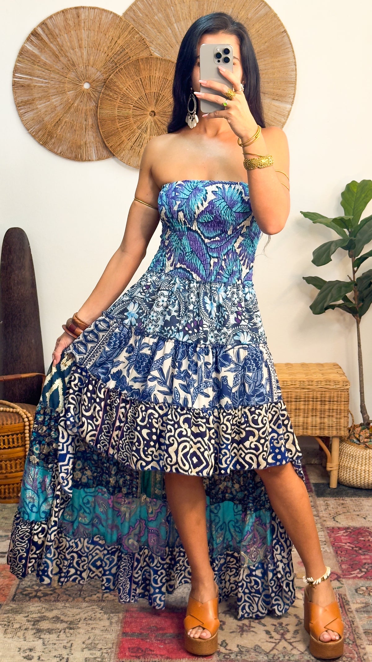 Akila Patchwork Dress