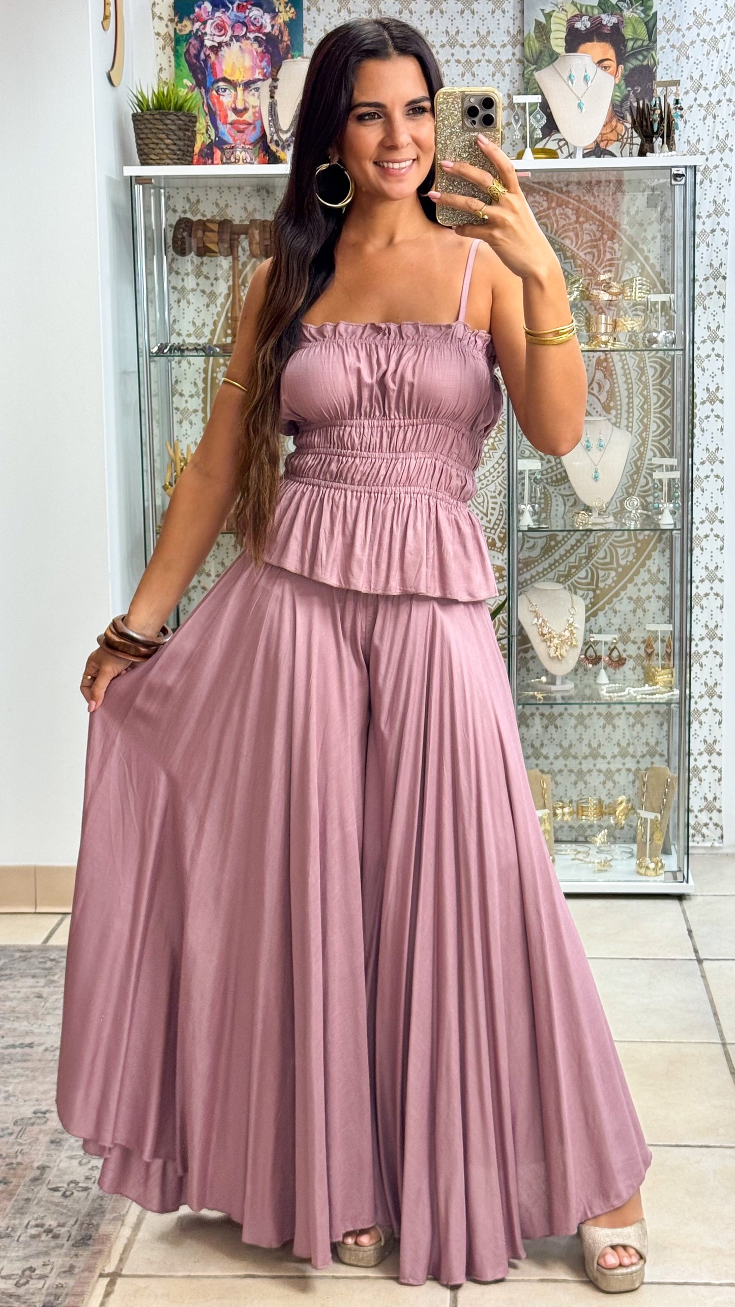 Thao Top-Vintage Rose