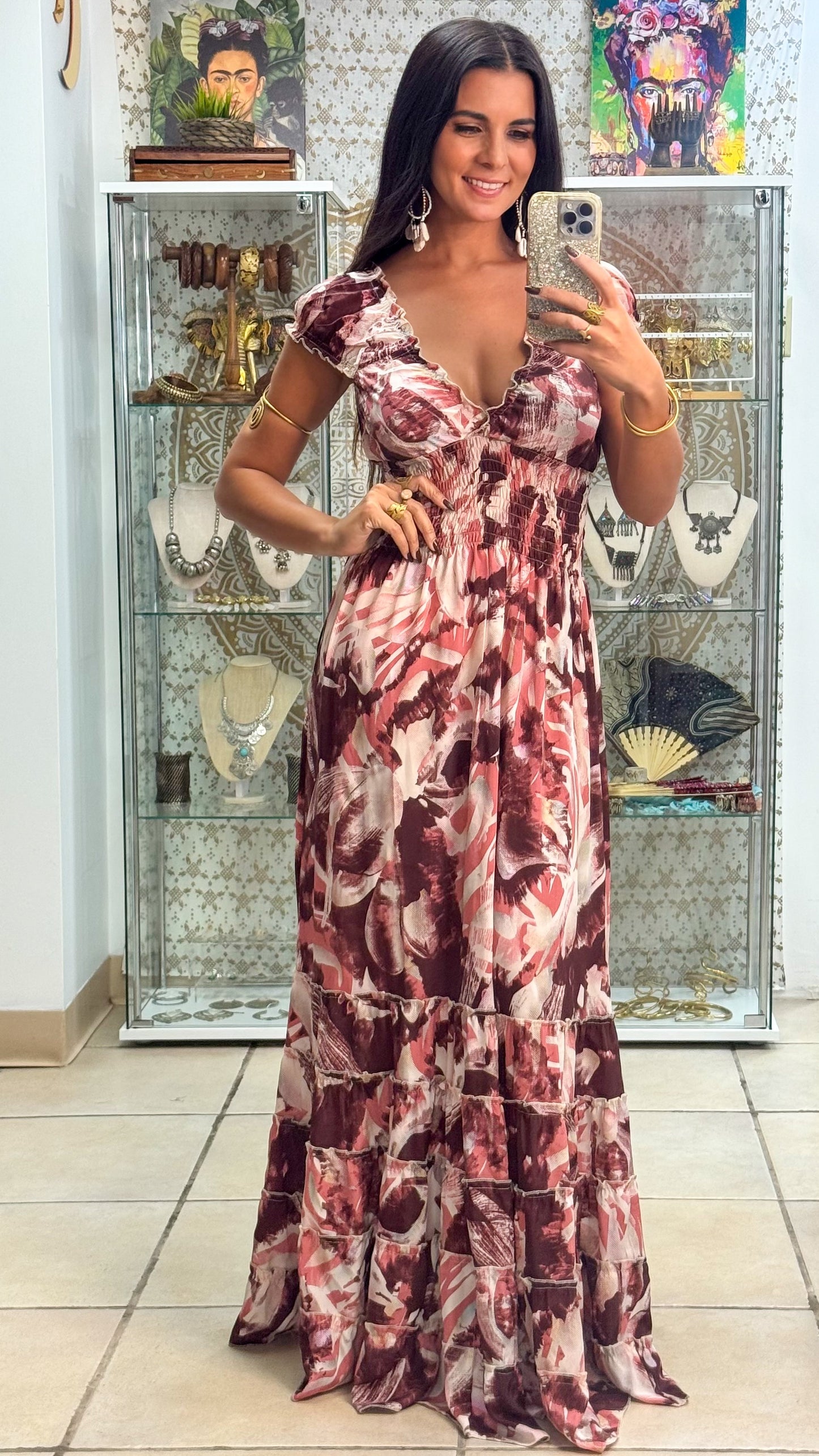 Peasant Maxi Dress