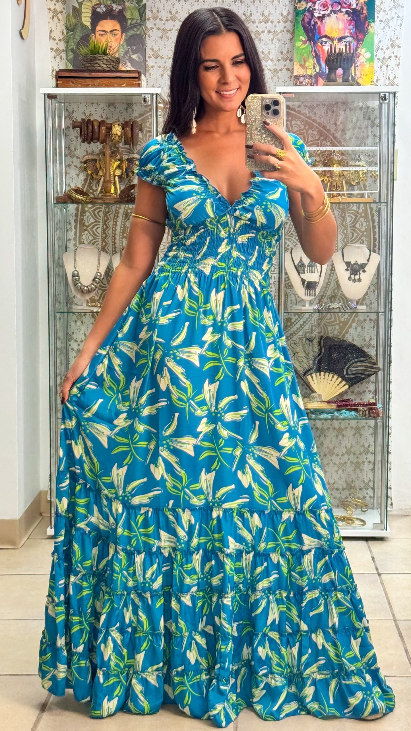 Peasant Maxi Dress