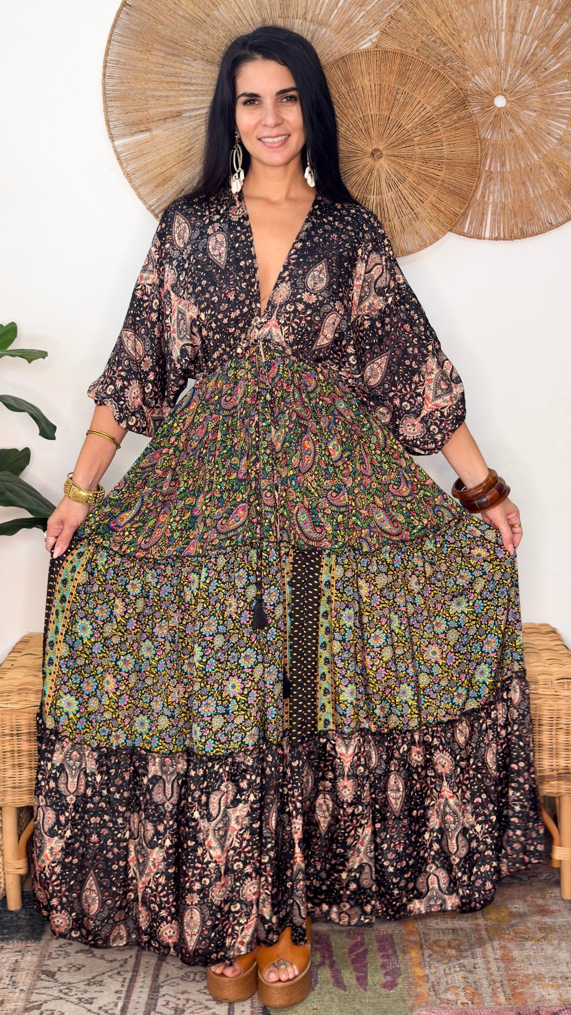 Nelly Patchwork Maxi Dress