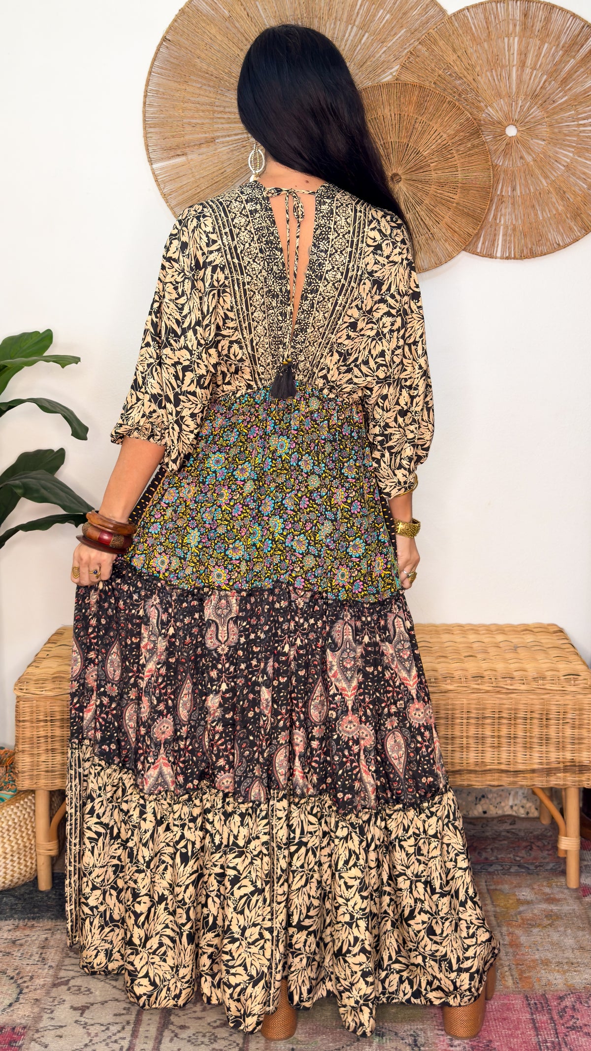 Nelly Patchwork Maxi Dress